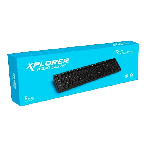 ALCATROZ WIRED SILENT KEYBOARD K330 BLACK
